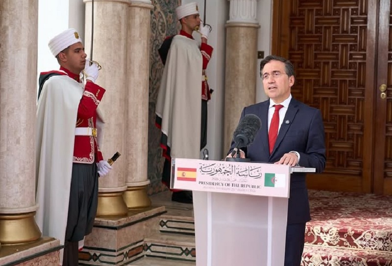 Le Ministre des Affaires étrangères du Royaume d'Espagne, M. José Manuel Albares Bueno, en visite officielle en Algérie